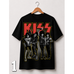 Camiseta Negra pop y rock pop | Algodón Roly - Katun