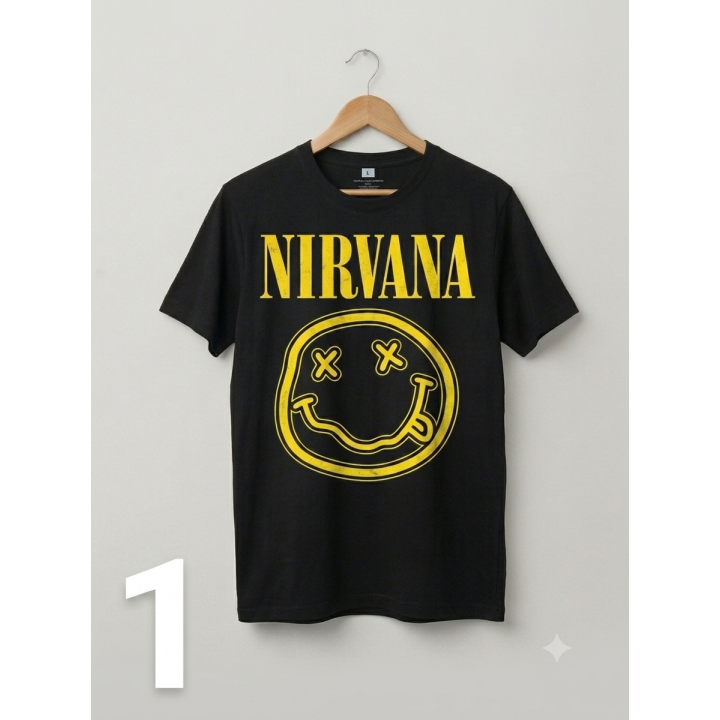 Camiseta Negra pop y rock pop | Algodón Roly - Katun